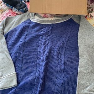 Blue and Gray sweater